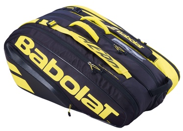 Спортивная сумка Babolat Pure Aero X12, черный/желтый, 73 л