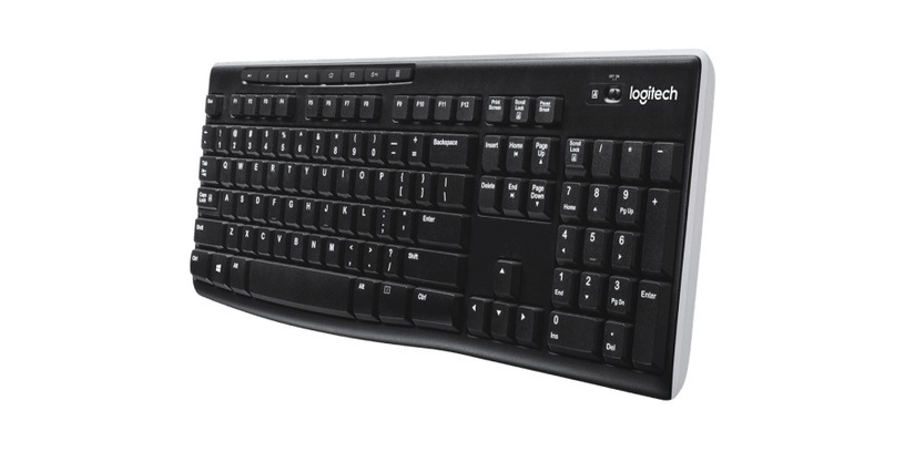 Klaviatuur Logitech K270 INT, EN, must, juhtmeta