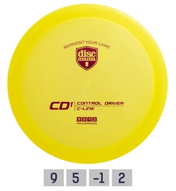 Lendav taldrik Discmania CD1 9/5/-1/2 851DM950804Y, kollane, 0.173 - 0.176 kg