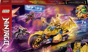 Конструктор LEGO® NINJAGO® Мотоцикл Джея «Золотой дракон» 71768, 137 шт.