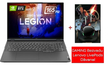 Sülearvuti Lenovo Legion 5 Pro 16ARH7H EN00000197, AMD Ryzen 7 6800H, 16 GB, 1 TB, 16 "