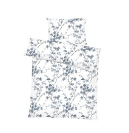 Комплект постельного белья Domoletti, синий/белый/серый, 140x200