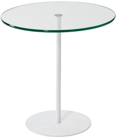 Kafijas galdiņš Kalune Design Chill-Out, balta, 50 cm x 50 cm x 50 cm