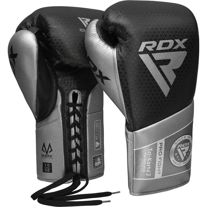 Боксерские перчатки RDX Tri-Korta 2 BGM-PFTK2S, серебристый, 8 oz