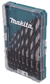 Комплект сверл Makita D-77257, дерево, прямой, 3 мм x 10 см, 8 шт.