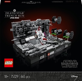 Konstruktors LEGO Star Wars Diorāma: Death Star™ Trench Run 75329