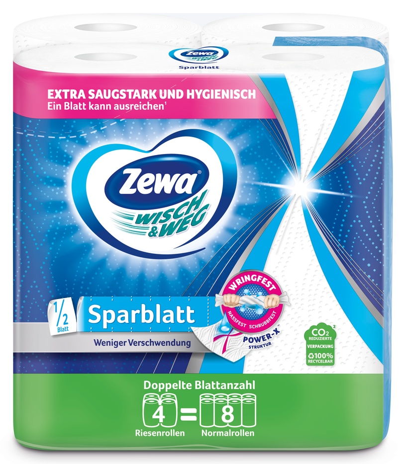 Бумажные полотенца Zewa W&W SPARBLATT, 2 сл