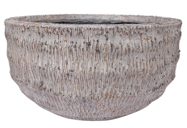 Puķu pods Home4you Flowerpot Palm, smilškrāsas, Ø 290 mm, 290 mm x 290 mm