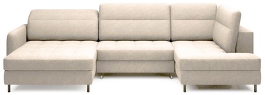 Stūra dīvāns Berrto Raquel 18, bēša, kreisais, 165 x 306 cm x 100 cm