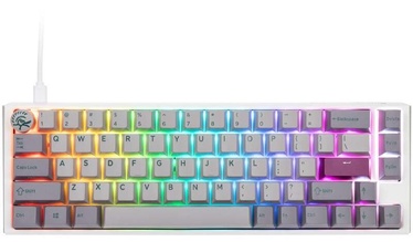 Klaviatūra Ducky One 3 SF One 3 SF Cherry MX Brown Angļu (US), balta/pelēka/violeta/gaiši pelēka