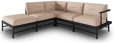 Kampinė lauko sofa Calme Jardin Hawai 6 Seats, smėlio, kairinė, 230 cm x 220 cm x 74 cm