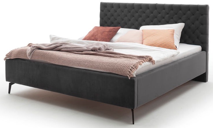Кровать LA Maison, 180 x 200 cm, антрацитовый, с решеткой