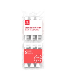 Насадки для зубных щеток Oclean Standard clean W06, белый, 6 шт.