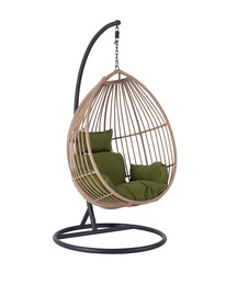Кресло-качалка, подвесной Domoletti 9-B CHAIR, коричневый/черный/зеленый