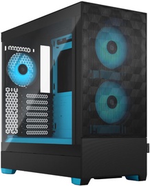 Корпус компьютера Fractal Design Pop Air RGB TG Clear Tint, синий/черный