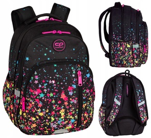 Школьный рюкзак CoolPack Stars, черный/многоцветный, 28 см x 15 см x 39 см