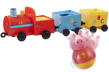 Transporto žaislų komplektas Character Toys Weebles Peppa Pig Wobbly Train, įvairių spalvų