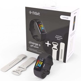 Fitnesa aproce Fitbit Fitbit Charge 5 Gift Pack, melna