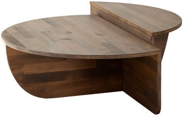 Kafijas galdiņu komplekts Kalune Design Podium, valriekstu, 90 cm x 60 cm x 30 cm