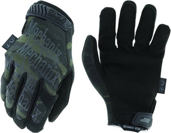 Рабочие перчатки перчатки Mechanix Wear The Original MultiCam MG-68-011, искусственная кожа, черный/темно-зеленый, XL, 2 шт.