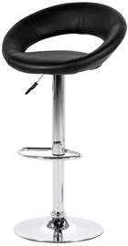 Bāra krēsls Plump, melna/hroma, 50 cm x 56 cm x 100 cm
