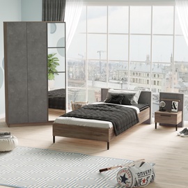 Комплект мебели для спальни Kalune Design HM10 - CG, комнатные, коричневый/серый