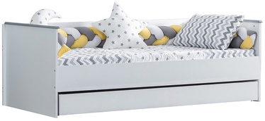 Выдвижная кровать Kalune Design Cýty Sedýr-G-Myy, белый/серый, 100 x 200 см