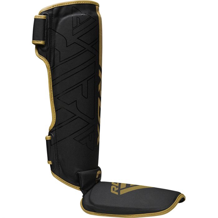 Щитки для ног RDX F6 SGR-F6MGL-S, золотой/черный, S