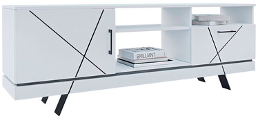 TV-laud Geometry, valge, 180 cm x 35 cm x 65 cm