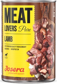 Mitrā barība (konservi) suņiem Josera Meat Lovers Lamb, jēra gaļa, 400 kg