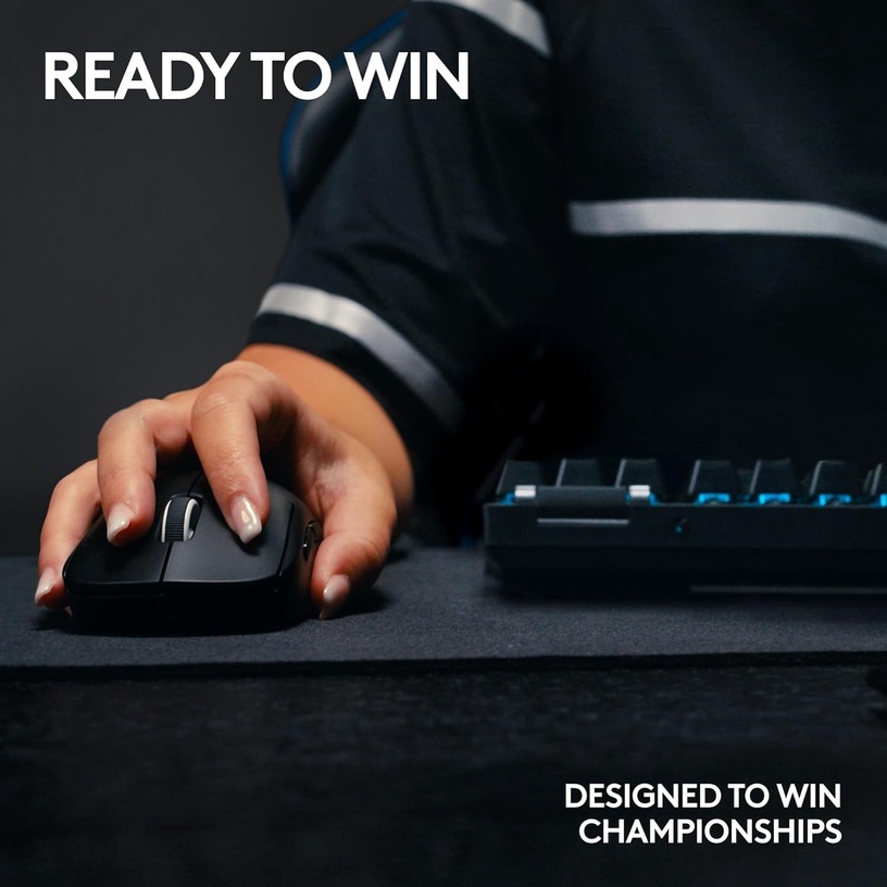 Klaviatuur Logitech G Pro X TKL GL Tacticle, EN, must, juhtmeta