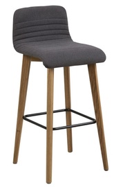 Bāra krēsls Home4you AC67195, sudraba/pelēka