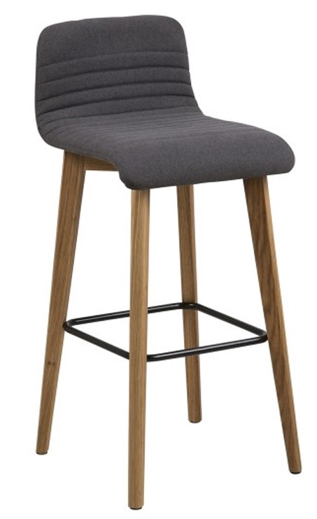 Bāra krēsls Home4you AC67195, sudraba/pelēka, 44 cm x 47 cm x 101 cm