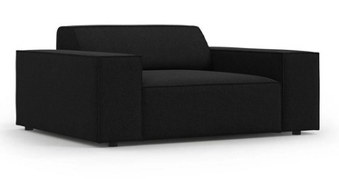 Fotelis Micadoni Home Jodie, juodas, 124 cm x 102 cm x 70 cm