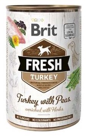 Šlapias šunų maistas Brit Fresh, kalakutiena, 0.4 kg