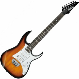 Elektriskā ģitāra Ibanez Sunburst GRG140SB, brūna/balta