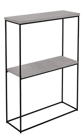 Konsoollaud ADRK Velo, must/hall, 20 cm x 60 cm x 80 cm