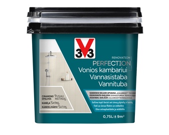 Краска-эмаль V33 Renovation Perfection Bathroom, 0.75 l, корица