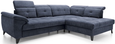 Stūra dīvāns Inferne Relax 40, tumši zila, labais, 297 x 210 cm x 107 cm