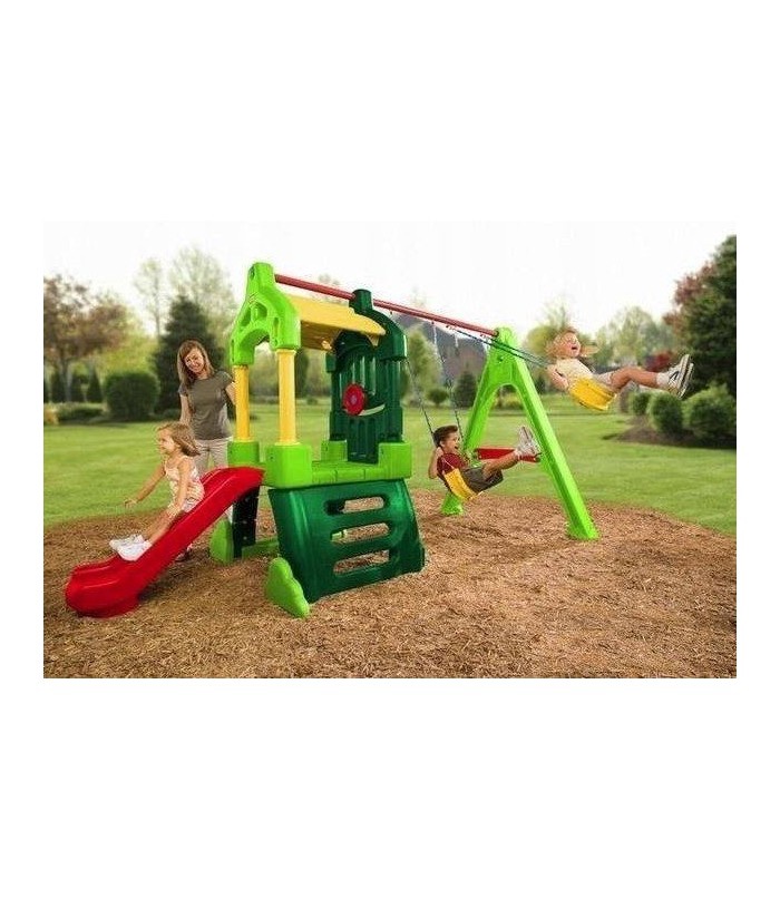 Little tikes top clubhouse swing set