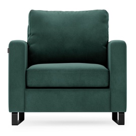 Atzveltnes krēsls Homede Corni, tumši zaļa, 90 cm x 90 cm x 86 cm