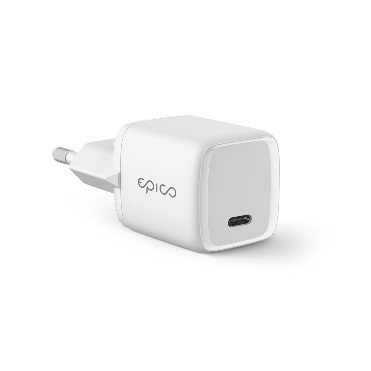 Зарядное устройство для телефона Epico 30W PD MINI, USB-C, белый, 30 Вт -  1a.lt