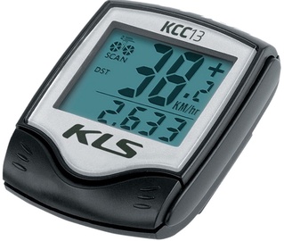 Velosipēdu dators Kellys Cycling Computer KCC-13, plastmasa, sudraba/melna