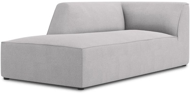 Dīvāns Micadoni Home Ruby Structured Fabric Chaise Longue, gaiši pelēka, kreisais, 181 x 93 cm x 69 cm