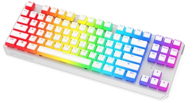 Klaviatūra Spc Gear GK630K Tournament Kailh Blue EN, balta