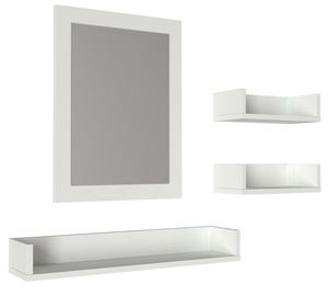 Vannitoa mööblikomplekt Kalune Design Simon, valge, 16.3 x 72 cm x 10 cm