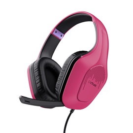 Juhtmega kõrvaklapid Trust GTX 415 Zirox, must/roosa