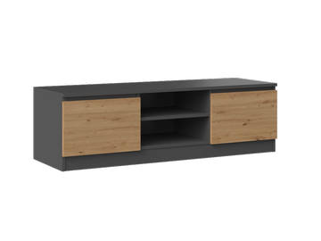 TV-laud Malwa, antratsiit/tamm, 120 cm x 40 cm x 36 cm