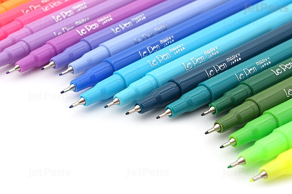 Lodīšu pildspalva Marvy Le Pen Brilliant, oranža/rozā/violeta/gaiši zila, 4 gab.