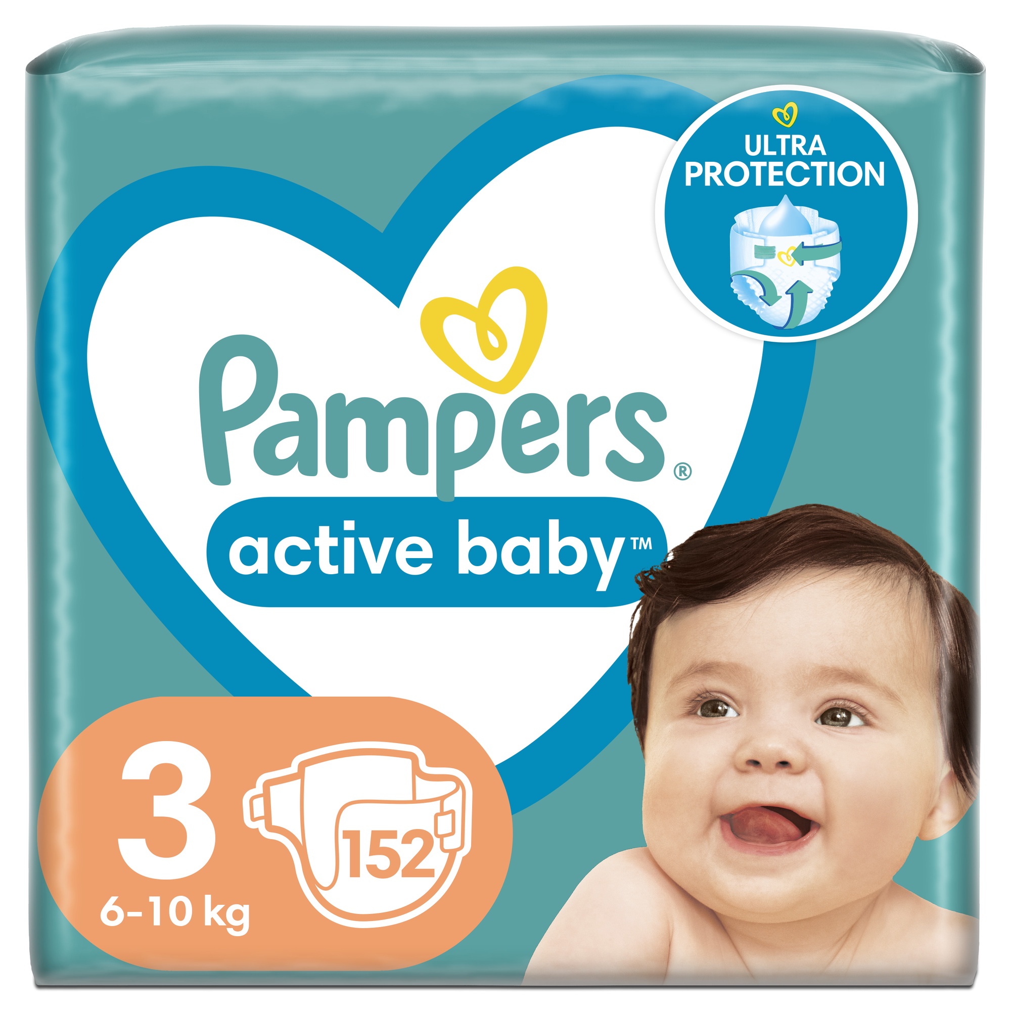 Pampers active baby 2024 dry 3 152